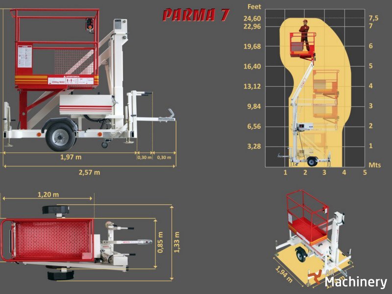 MATILSA Parma 7 Trailer mounted working platforms #115