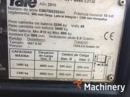 YALE ERP16VT MWB E2130 Three-wheel forklifts (2010 year) #1161