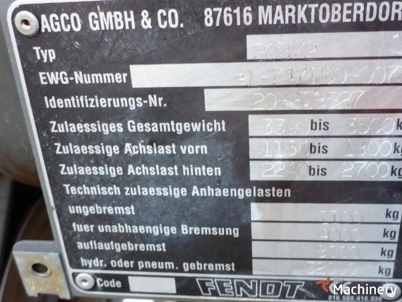 FENDT 280 MFWD  Wheel tractors #1400