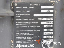 MECALAC 12MTX Wheel excavators (2017 year) #1647