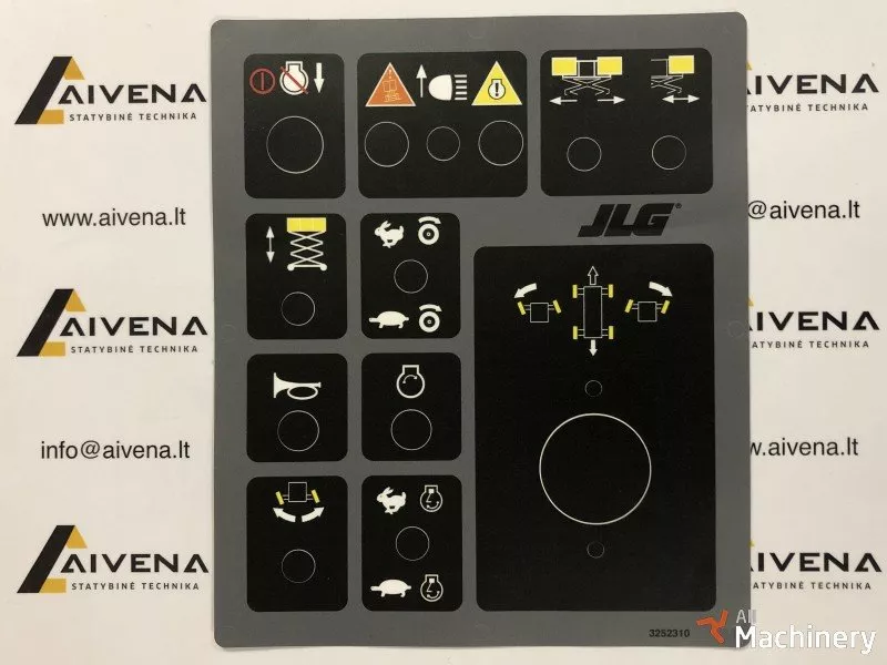 JLG 3252310 Label for JLG 40 RTS  Other parts for working platforms (2019 year) #2038