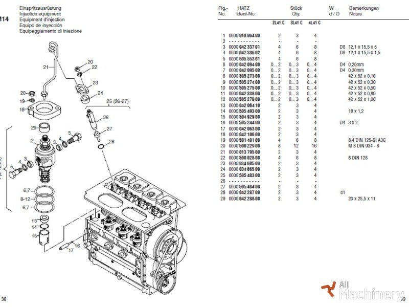 HATZ 2L41, 3L41, 4L41 dalys New diesel engines #2667
