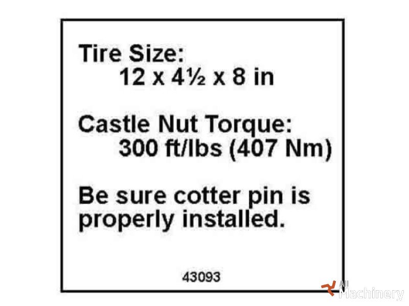 GENIE Decal Genie 43093 Other parts for working platforms (2020 year) #2750
