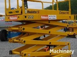 HAULOTTE Compact 10N Scissor lifts (2005 year) #279