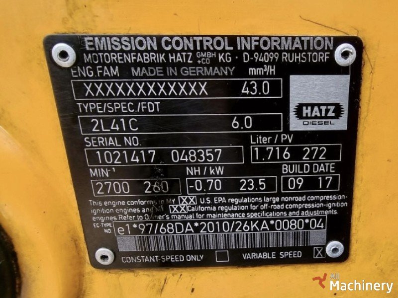 HATZ 2L41C Used diesel engines #5512