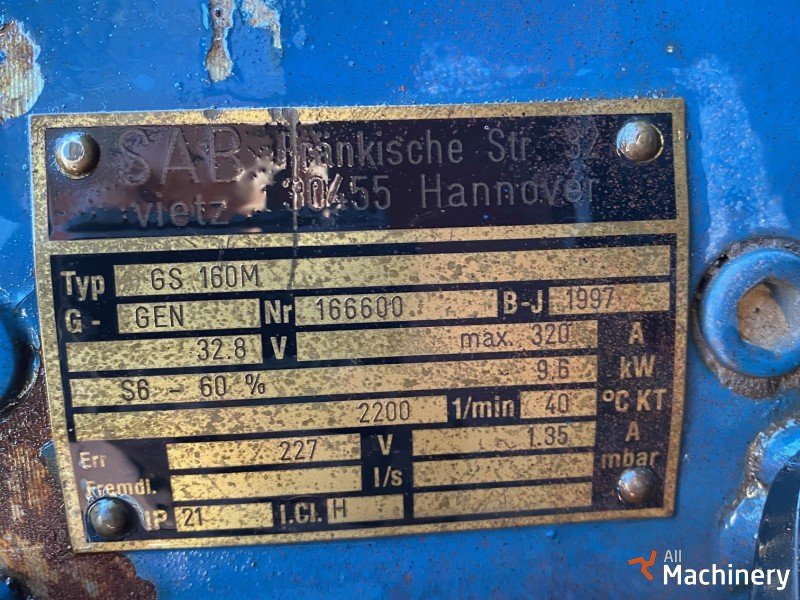 OTHER SAB VIETZ GS 160M Generators <10 kw #5932