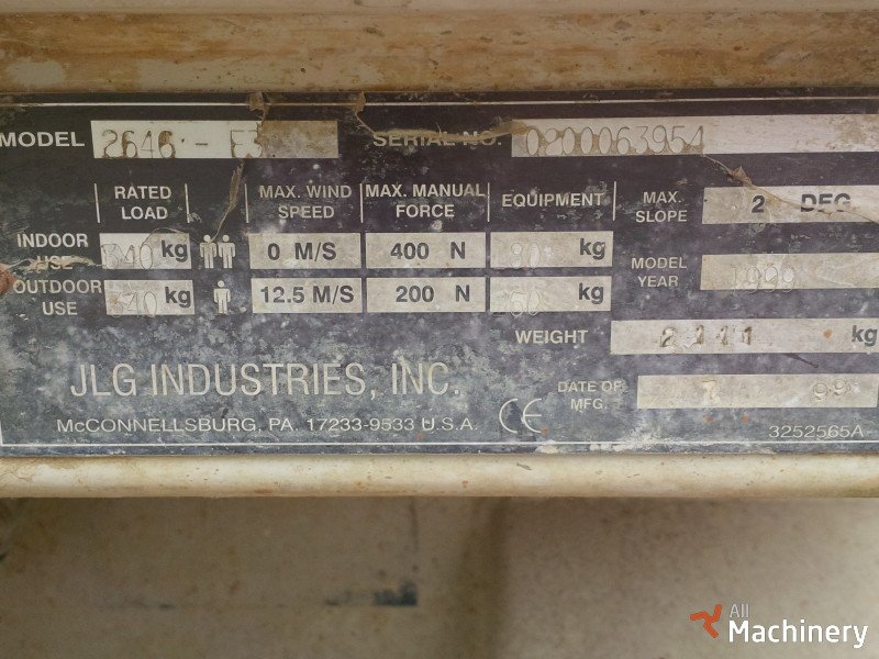 JLG 2646 Scissor lifts (1999 year) #630
