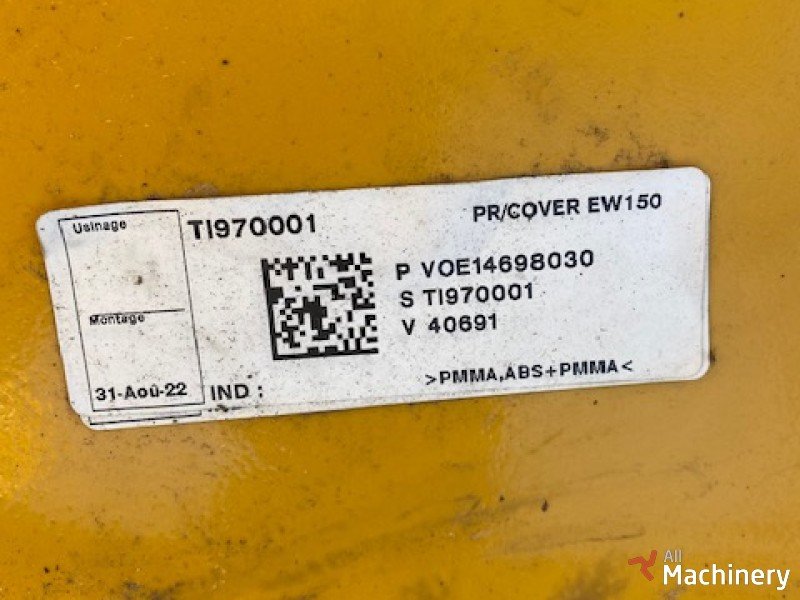 VOLVO EW150 Protection Cover Cabin and body spare parts #6359