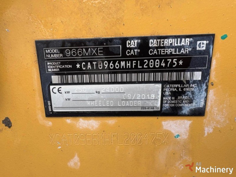 CATERPILLAR 966M XE Front-end loaders #7933