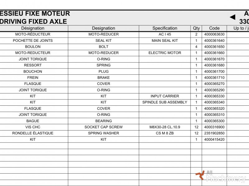 HAULOTTE Star 10 motor Working platform electric parts (2017 year) #8377