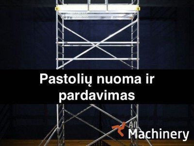 CUSTERS Mobilių bok&scaron;tinių pastolių nuoma Mobile scaffolds for rent (2026 year) #8560