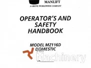 GROVE MZ116D Operator's manual Other parts for working platforms (1996 year) #8917
