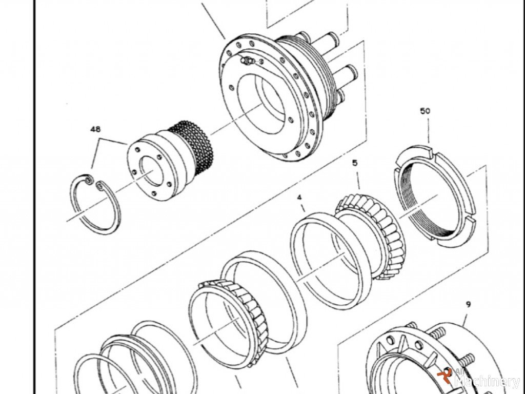 GROVE MZ116D Parts manual kitos keltuvų dalys #8918