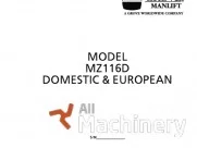 GROVE MZ116D Service manual Other parts for working platforms (1996 year) #8919