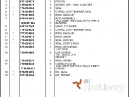 GROVE MZ82C Parts manual Other parts for working platforms (1996 year) #9046