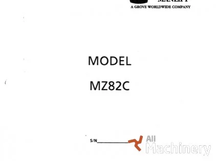 GROVE MZ82C Service manual Other parts for working platforms (1994 year) #9047