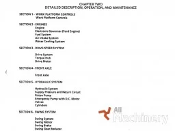 GROVE MZ82C Service manual Other parts for working platforms (1994 year) #9047
