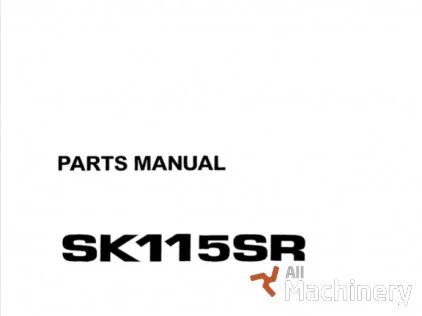 KOBELCO SK115SR Parts manual Other spare parts (2010 year) #9048