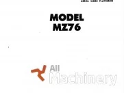 GROVE MZ76 Service manual Other parts for working platforms (1986 year) #9068