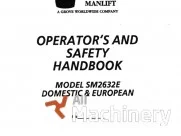 GROVE SM2632E Operator's manual Other parts for working platforms (1994 year) #9069