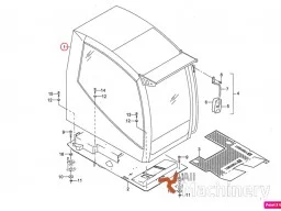 TEREX 6130955 Cabin and body spare parts (2014 year) #9084