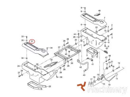 TEREX 6026597 Cabin and body spare parts (2014 year) #9095