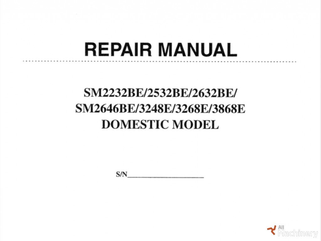 GROVE SM3868E Service manual kitos keltuvų dalys #9175
